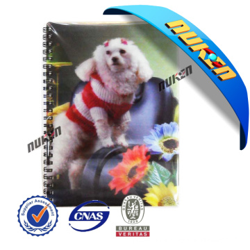 Plastic Spiral PP 3D Lenticular Notebooks